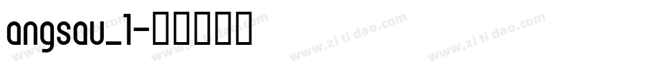angsau_1字体转换