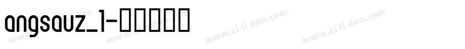angsauz_1字体转换