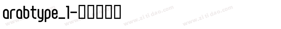 arabtype_1字体转换