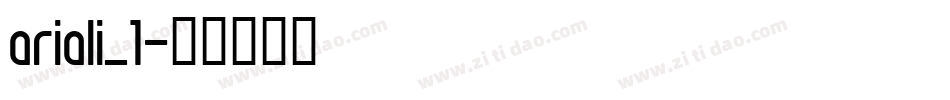 ariali_1字体转换