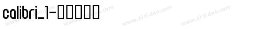 calibri_1字体转换