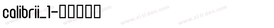 calibrii_1字体转换