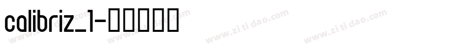 calibriz_1字体转换