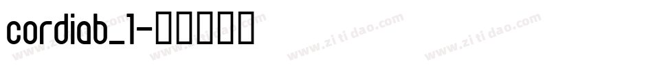 cordiab_1字体转换