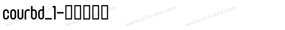 courbd_1字体转换