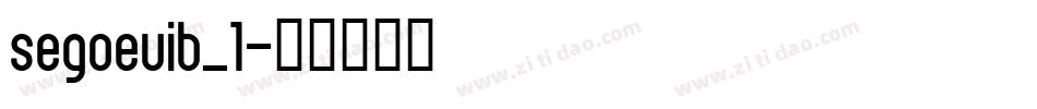 segoeuib_1字体转换