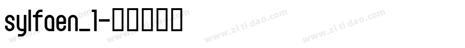 sylfaen_1字体转换