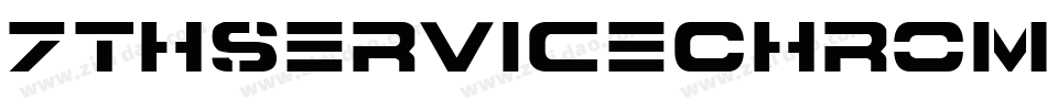7ThServiceChromeItalic-34l8字体转换