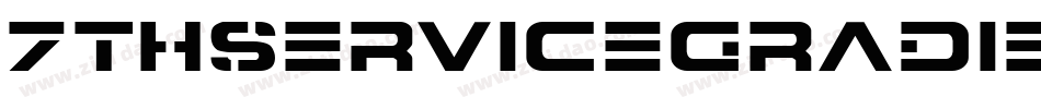7ThServiceGradientItalic-VX4B字体转换