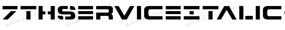 7ThServiceItalic-jl90字体转换