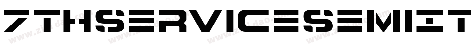 7ThServiceSemiItalic-ydYe字体转换