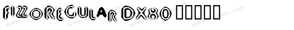 FizzoRegular-DX80字体转换