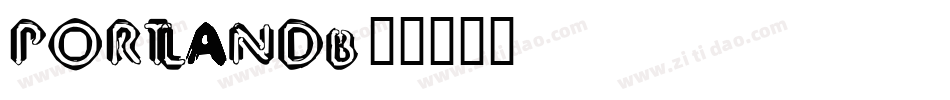 PORTLANDb字体转换
