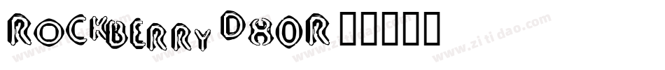 Rockberry-d80R字体转换
