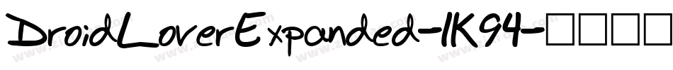 DroidLoverExpanded-1K94字体转换
