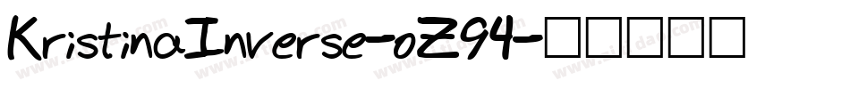 KristinaInverse-oZ94字体转换