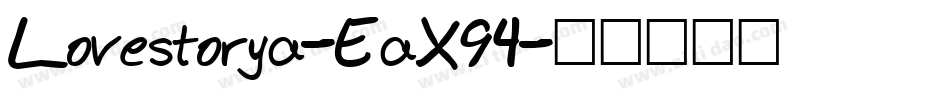 Lovestorya-EaX94字体转换