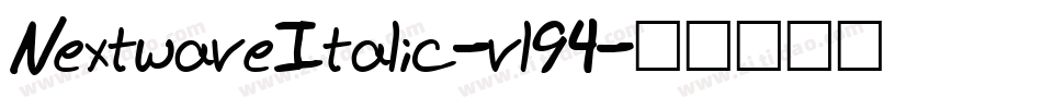 NextwaveItalic-vl94字体转换