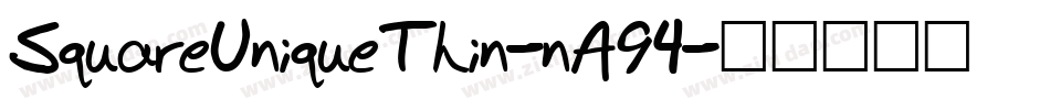 SquareUniqueThin-nA94字体转换