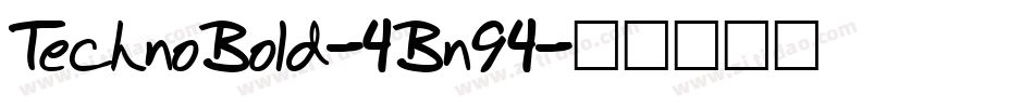 TechnoBold-4Bn94字体转换