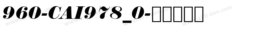 960-CAI978_0字体转换