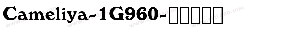 Cameliya-1G960字体转换