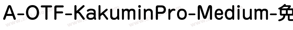 A-OTF-KakuminPro-Medium字体转换