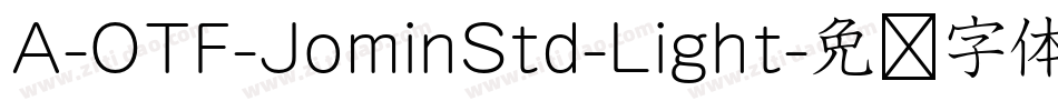 A-OTF-JominStd-Light字体转换