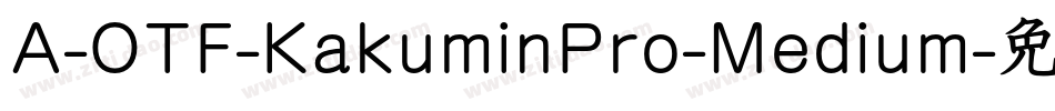 A-OTF-KakuminPro-Medium字体转换