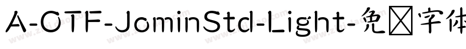 A-OTF-JominStd-Light字体转换