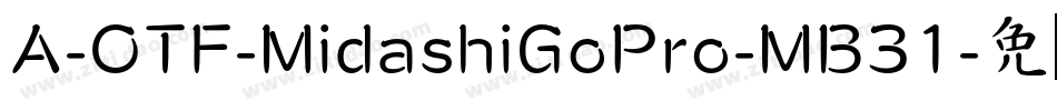 A-OTF-MidashiGoPro-MB31字体转换