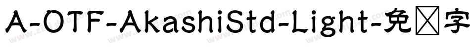 A-OTF-AkashiStd-Light字体转换