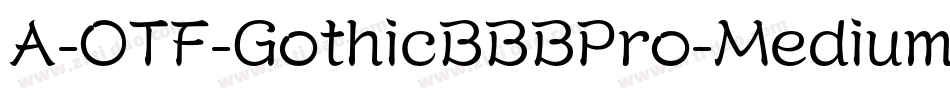 A-OTF-GothicBBBPro-Medium字体转换