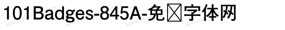 101Badges-845A字体转换