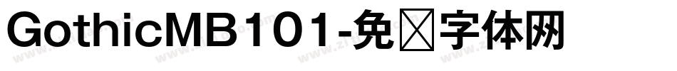 GothicMB101字体转换