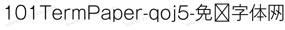 101TermPaper-qoj5字体转换