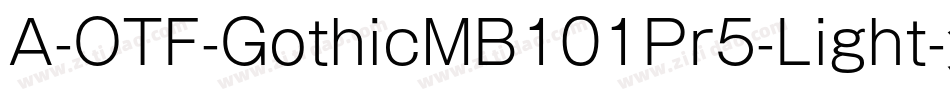A-OTF-GothicMB101Pr5-Light字体转换