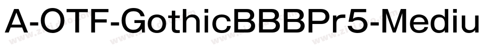 A-OTF-GothicBBBPr5-Medium字体转换