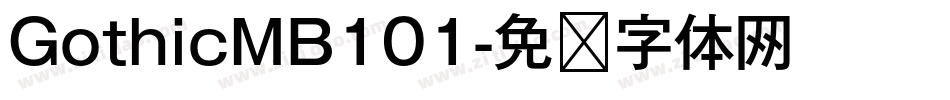 GothicMB101字体转换