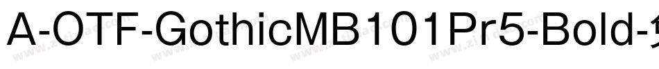 A-OTF-GothicMB101Pr5-Bold字体转换