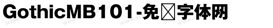 GothicMB101字体转换