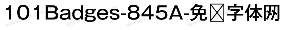 101Badges-845A字体转换
