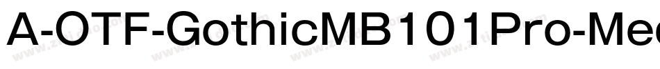A-OTF-GothicMB101Pro-Medium字体转换