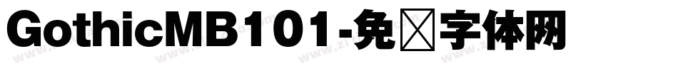 GothicMB101字体转换