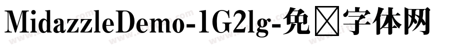 MidazzleDemo-1G2lg字体转换