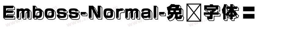 Emboss-Normal字体转换
