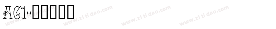 AC1字体转换