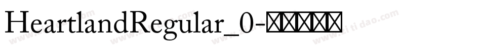 HeartlandRegular_0字体转换