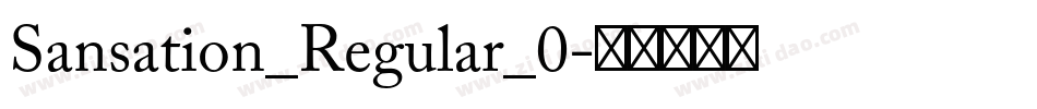 Sansation_Regular_0字体转换