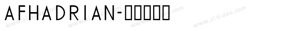 AFHadrian字体转换